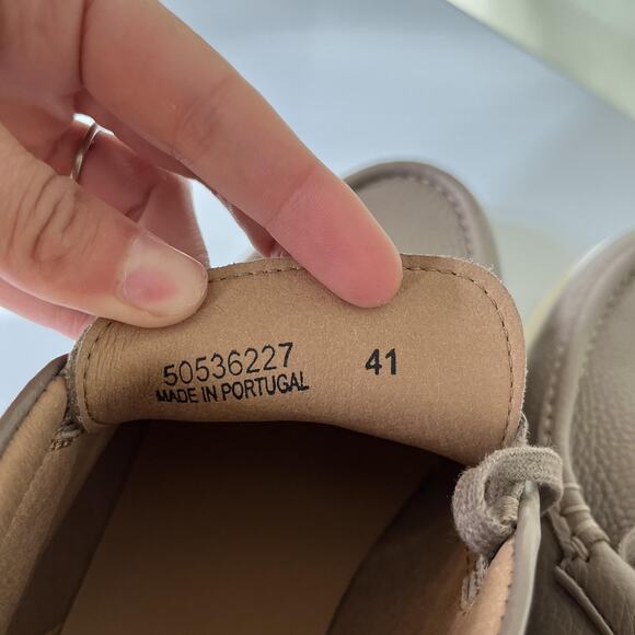 BOSS Chukka Ankle Boots Mens Size 8 EU 41 Brown Leather Moc Toe Lace Up 50536227 - Picture 8 of 10